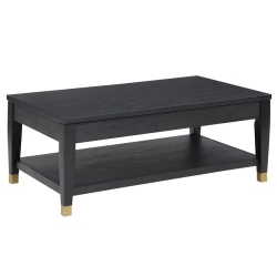 STEVE SILVER COMPANY Yves Rubbed Wood Lift-Top Cocktail Table In Charcoal