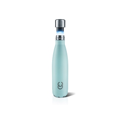 CRAZY CAP Crazycap 2.0 Uv Water Purifier & Self-Cleaning Stainless Steel Insulated Water Bottle - 500Ml In Cyan