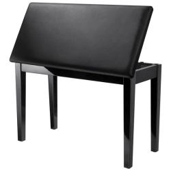 DONNER Two-Seater Piano Bench With Storage In Black