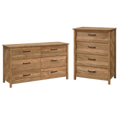 HOME SQUARE 2 Piece Bedroom Set With Dresser And Chest In Sindoori In Mango