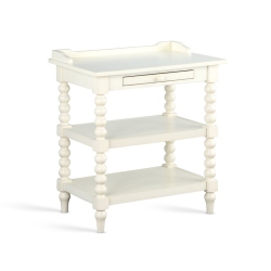 COMFORT POINTE Averly Antique Wood Nightstand In White