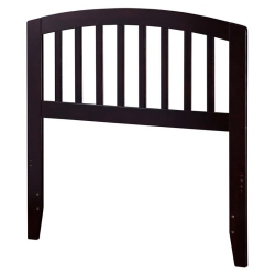 LEO & LACEY Twin Spindle Headboard In Espresso