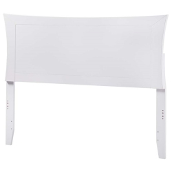 LEO & LACEY Full Panel Headboard In In White