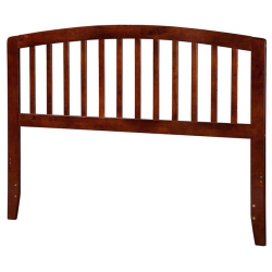 LEO & LACEY King Spindle Headboard In Walnut