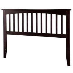 LEO & LACEY Queen Spindle Headboard In Espresso