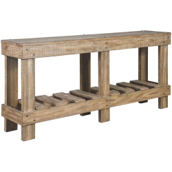 ASHLEY FURNITURE Susandeer Console Table In In Light Brown