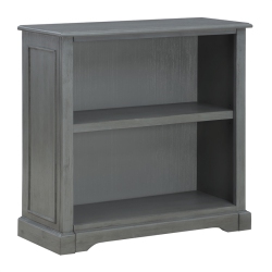 OSP HOME FURNISHINGS Country Meadows 2-Shelf Engineered Wood Bookcase In Plantation In Gray