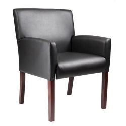 SCRANTON & CO Contemporary Reception Arm Chair In In Black