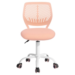 FURNITURER Modern Mesh And Polypropylene Task Chair In Rose In Pink