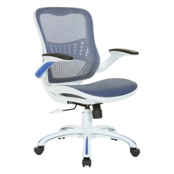 OSP HOME FURNISHINGS Riley Office Chair With Mesh Seat And Back In Blue