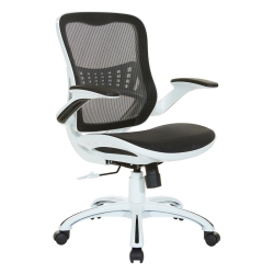 OSP HOME FURNISHINGS Riley Office Chair With Mesh Fabric In Black
