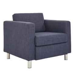 OSP HOME FURNISHINGS Pacific Armchair In Fabric In Navy