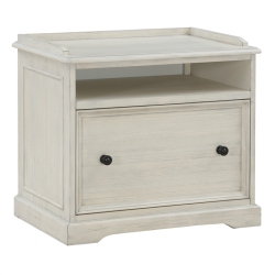 OSP HOME FURNISHINGS Country Meadows Engineered Wood File Cabinet In Antique In White