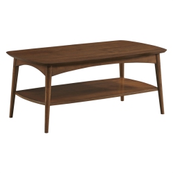 OSP HOME FURNISHINGS Copenhagen Engineered Wood Coffee Table In Walnut Finish