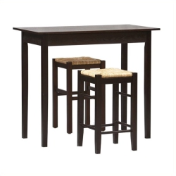 RIVERBAY FURNITURE 3 Piece Pub Set In Espresso
