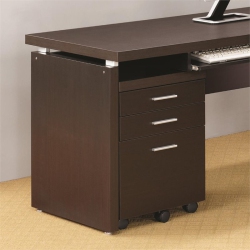 STONECROFT FURNITURE Stonecroft Ashbury 3 Drawer Mobile File Cabinet In Cappuccino