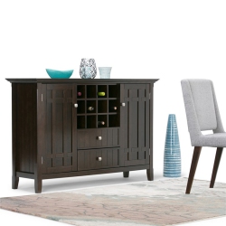 ATLIN DESIGNS Sideboard And Wine Rack In Tobacco In Brown