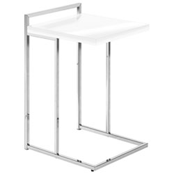 Monarch Thick-Panel Contemporary Rectangular Accent Table - Grey/Black