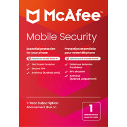 McAfee Mobile Security (iOS/Android) - 1 Device - 1 Year