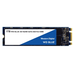 WESTERN DIGITAL Wd 3D Nand 1Tb Internal SSD - SATA Iii 6GB/s M.2 2280 Solid State Drive - Wds100T2B0B In Blue