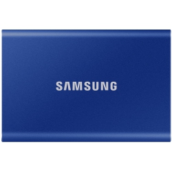 SAMSUNG T7 Portable SSD 1Tb - Up to 1050 Mb/s - USB 3.2 External Solid State Drive (Mu-PC1T0H/am) In Blue