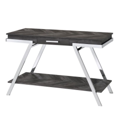 STEVE SILVER COMPANY Steve Silver Roma Dark Wood And Laminate Sofa Table In Gray