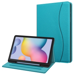 HLD Samsung Galaxy Tab S6 Lite 10.4 Inch 2022/2020 Model (Sm-P610/p613/p615/p619) \w S Pen Holder, Multi-Angle Viewing Soft Tpu Back Cover \w Pocket