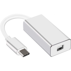 DOLAER USB C to Mini Displayport Adapter 4K 60Hz, USB Type C to Mini Dp Converter Plug And Play Compatible \w Macbook Pro 2017/ 2018, Macbook Air