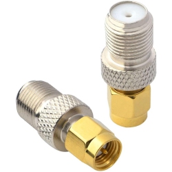 DOLAER SMA Coaxial Cable Connector SMA to F Coax Adapter SMA Connector SMA Male to F Female Adapter for LAN / Lmr Wireless Antenna Devices / Rf