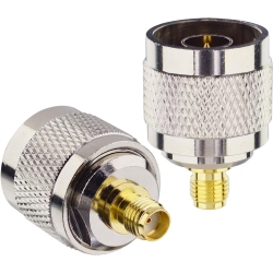 DOLAER 2-Pack N Male to SMA Female Connector SMA to N-Type Rf Coax Coaxial Adapter for Wifi Antenna, Analyzer, Signal Booster, Radio, Repeater