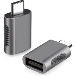 DOLAER USB C Male to USB Female Adapter 2 Pack, USB 3.1 \w 5GBps Speed, Thunderbolt to Type A Otg Converter, Works \w All Major Brands Laptops