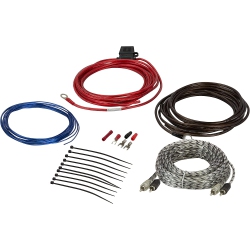 DOLAER Scosche Install Centric Icak12 True 12 Gauge Hybrid Ofc 2-Channel High Current Amplifier Wiring Kit Accessory Installation Wiring Kit For