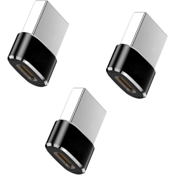 DOLAER USB C Female to USB Male Adapter, 3 Pack Type A Port Charger Cable Connector for Iphone 11 12 Pro Max Mini, Xr Se, Airpods Ipad 8 Air 4, Galaxy