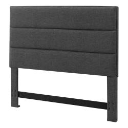 SERTA AT HOME Serta Palisades Queen Upholstered Headboard In Charcoal In Gray