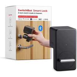 SWITCHBOT Lock | Smart Bluetooth Door Lock, Electronic Keyless Entry Door Lock for Front Door, Compatible \w Wifi Bridge (Sold Separately), Fits