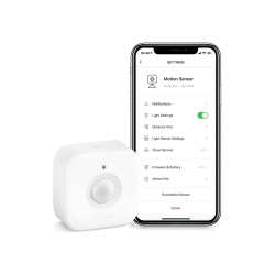 SWITCHBOT Motion Sensor | Smart Motion Sensor, Built-In Light Sensor, Pir Motion Detector Alert, Add Hub Mini to Make It Compatible With Alexa