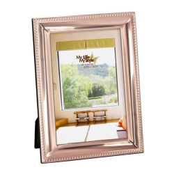 JIALLO CANADA Jiallo 5X7 Beveled Aluminum Frame With Beaded Border In Copper