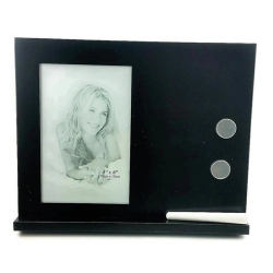 JIALLO CANADA Jiallo 4X6" Stainless Steel Frame With Chalk Board & Magnets In In Black