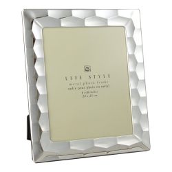 JIALLO CANADA Jiallo 8X10" Plated Stainless Steel Frame With Prism Border In In Silver