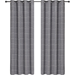 SAFDIE & CO. CANADA Safdie & Co. Curtain Room Darkening Houndstooth Check In Multi-Color (Set Of 2)