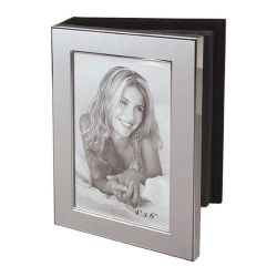 JIALLO CANADA Jiallo Jolene 4X6" Modern Stainless Steel Photo Frame In In Silver