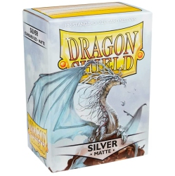 DRAGON SHIELD 100Ct Standard Card Sleeves - Matte In Silver