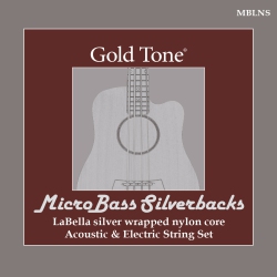 GOLD TONE Tone Microbass "silverbacks" Silver-Wrapped Nylon Strings 49-115