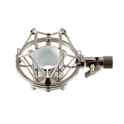 APEX Universal Side Address Microphone Cradle Mount - In Silver