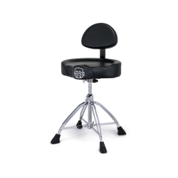 MAPEX T875 Saddle Top Drum Throne With Back Rest And Double-Braced Quad Legs