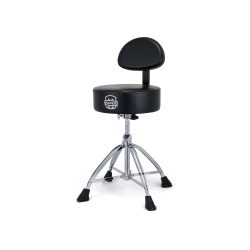 MAPEX T870 Round Top Drum Throne With Back Rest And Double-Braced Quad Legs