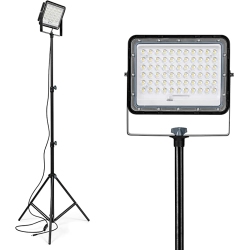 ROCKSOLAR 15W Portable Adjustable Led Floodlight With Telescopic Stand