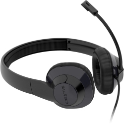 CREATIVE LABS On-Ear Passive Noise Cancelling Headsets With Mic - (51Ef0960Aa000) In Black