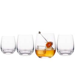 GALATEO LIVING Galateo Vulcano Collection Whiskey/cocktail Glasses - Set Of 4