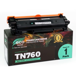 SAVEONMANY Brother Tn760 Compatible Toner Cartridge High Yield - \w Chip Toner for Brother Dcp-L2550Dw Hl-L2350Dw Hl-L2370Dw Mfc-L2710Dw Mfc-L2717Dw